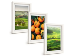 Composição De Quadros Paisagem Rural, Itália, Laranjas Espelharte (3 Peças 20x30 Cm)