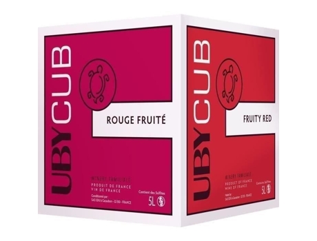 Vinho tinto BIB 5L UBY CUB Côtes de Gascogne