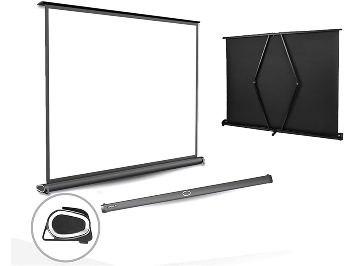 Mini Telas de Projeção de 30/40/50 Polegadas, Proporção 4:3, Ultra Hd, Fáceis de Instalar. SFUSHOS