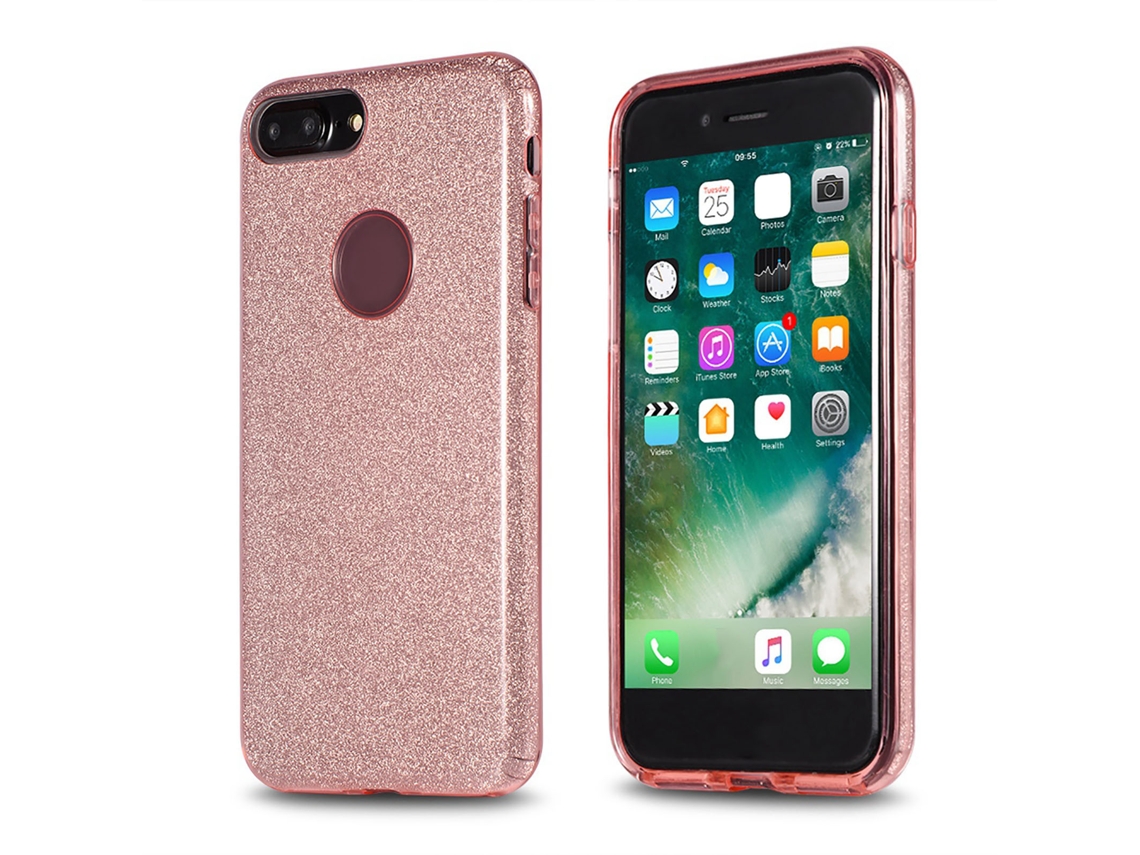 Capa LAXISCREED Glitter Crystal Apple Iphone 8p Rosa