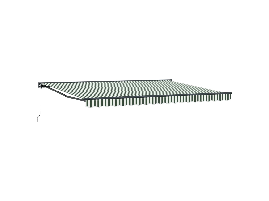 Conjunto 1 Toldo Retrátil Vidaxl Antracite Alumínio (4 × 3,5 M)