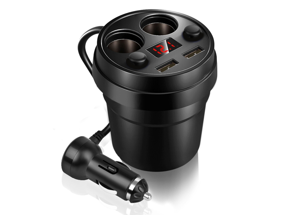 Carregador de Carro LAXISCREED Dual Usb com Câble
