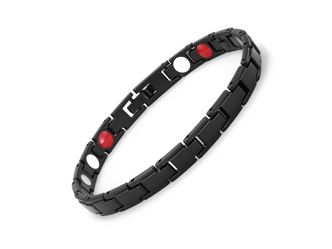 Pulseira De Cobre, Bracelete De Terapia Magnética, Unissex (preto) Spqment