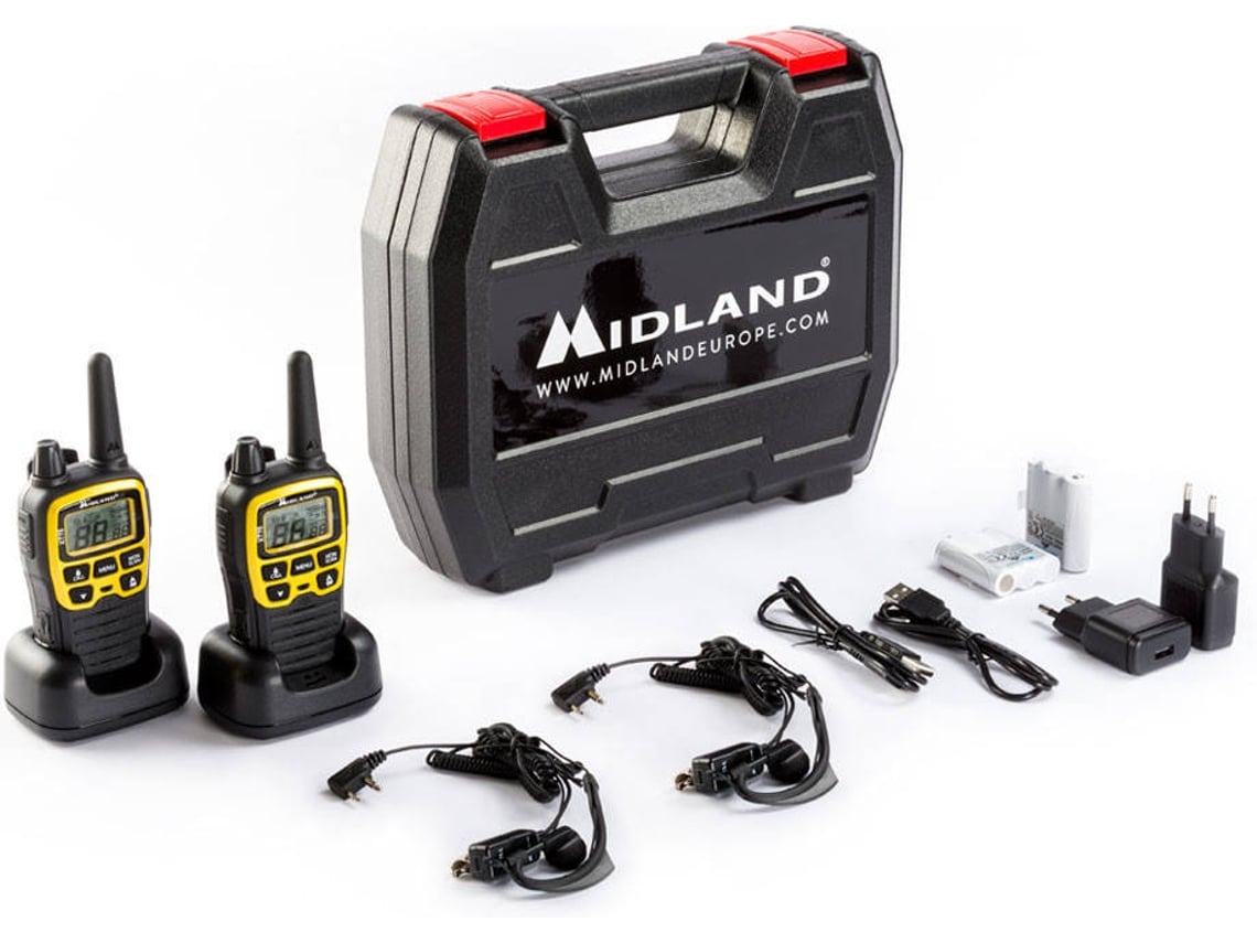 WalkieTalkie MIDLAND XT70 Adventure (93 Canais Até 12 Km Até 12h