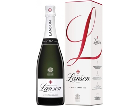 Champanhe Lanson Le White Label Sec 75 Cl Estojo Lanson White Label Sec (com Estojo)