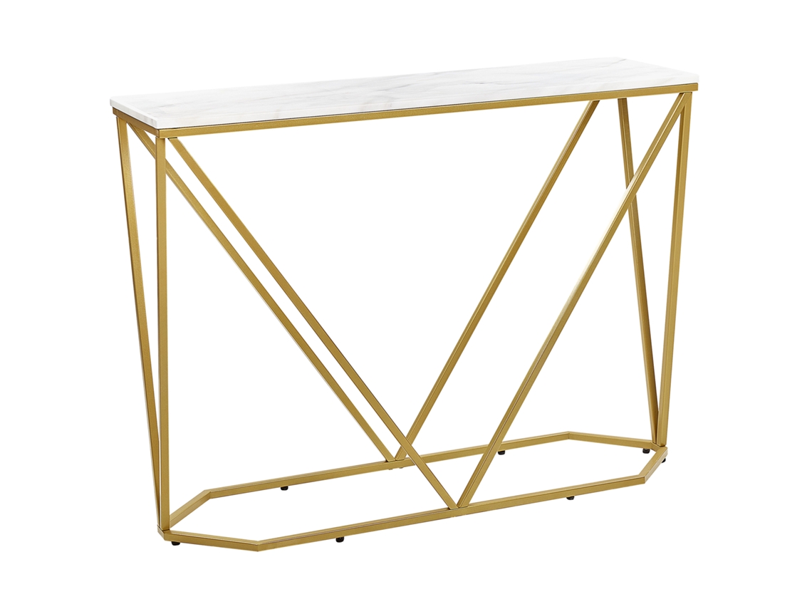 Consola BELIANI Hazen de MDF Branco 100x30x75