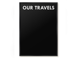 Magnetic Wall Board Our Travels For The Office Espelharte (50x70 Cm)