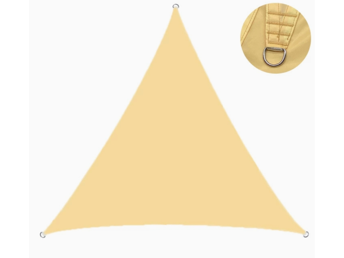 Toldo impermeável em tecido Oxford para camping, cobertura de casa, proteção solar para pátio, vela de sombra triangular.