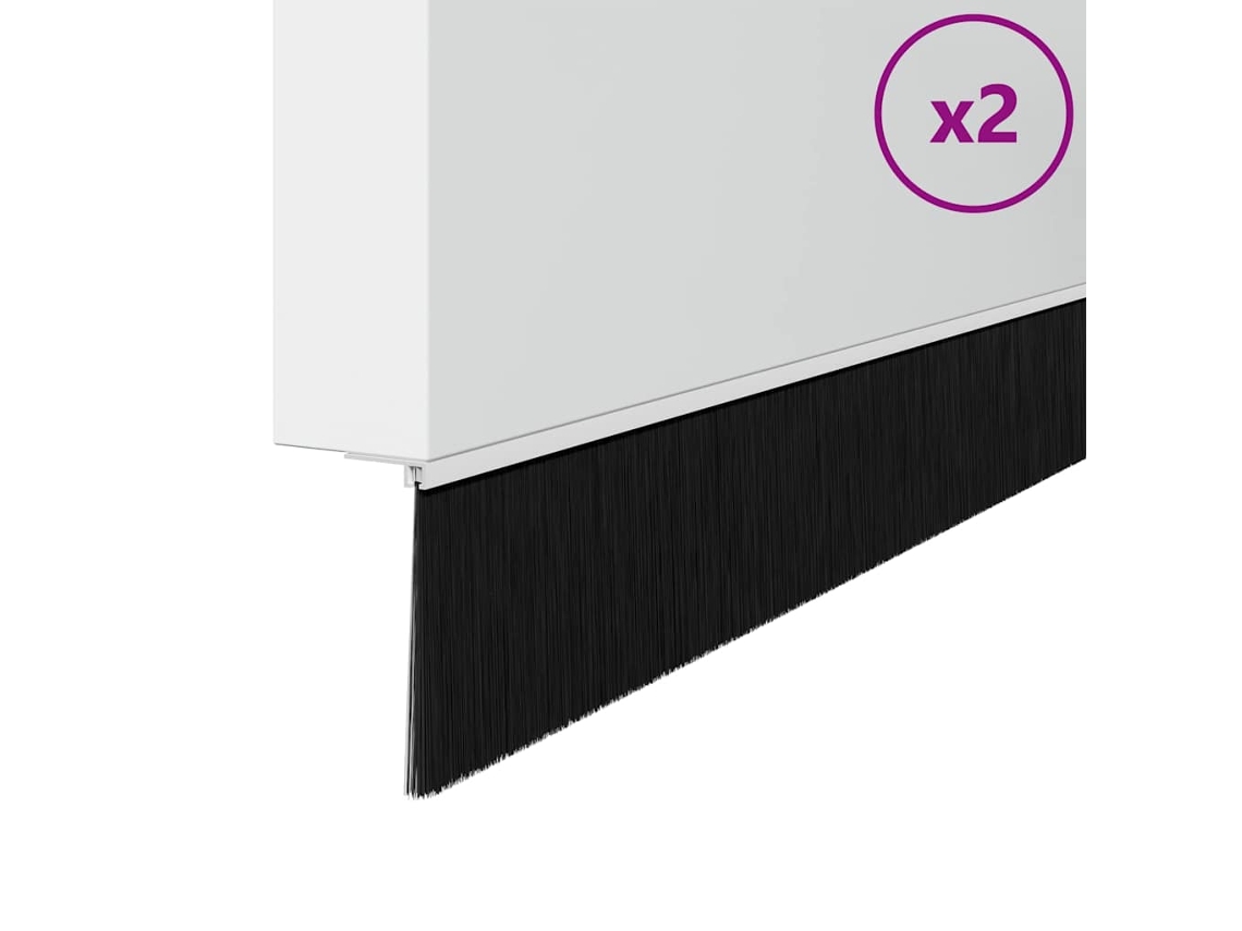 Conjunto 2 Selos Para Porta Vidaxl Branco Alumínio (100 Cm)