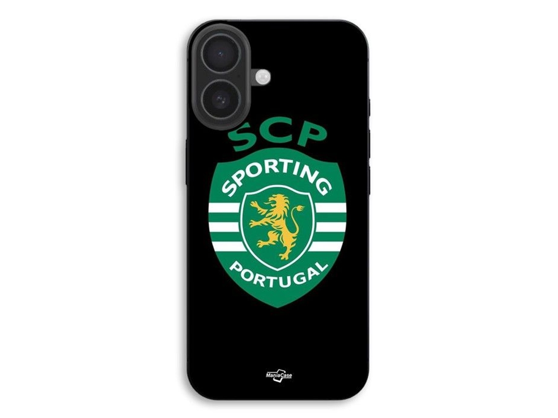 Capa Para Iphone 17 Scp Sporting Portugal Fundo Preto