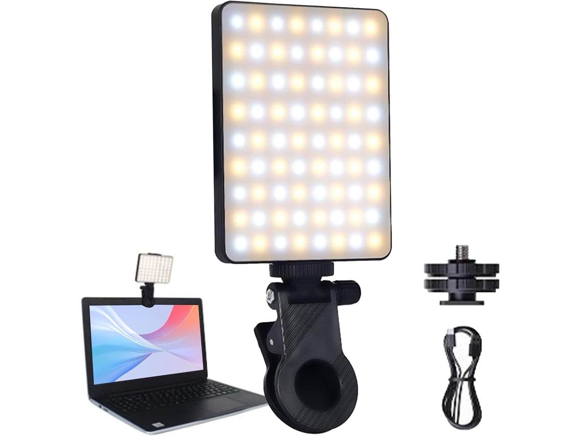 Luz De Selfie Compacta E De Alto Brilho Com 3 Modos De Foto E Vídeo.