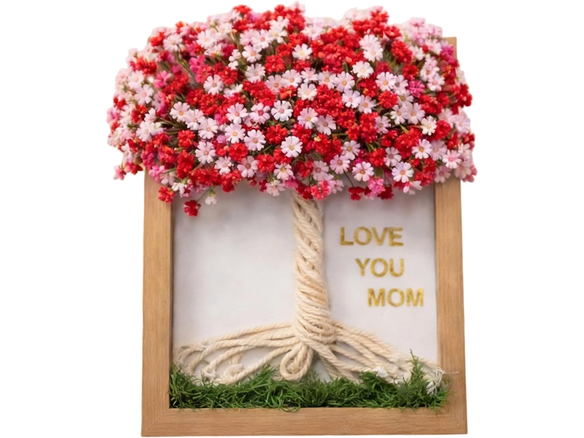 Porta-retratos De Madeira Com Flores E Letras Para O Dia Das Mães, Dia Dos Namorados, Decoração De Casa