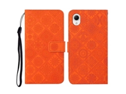 Capa De Celular Em Couro Com Padrão Étnico Em Relevo Para Samsung Galaxy A23e