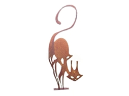 Gato de Ferro para Jardim com Efeito Envelhecido LAXISCREED