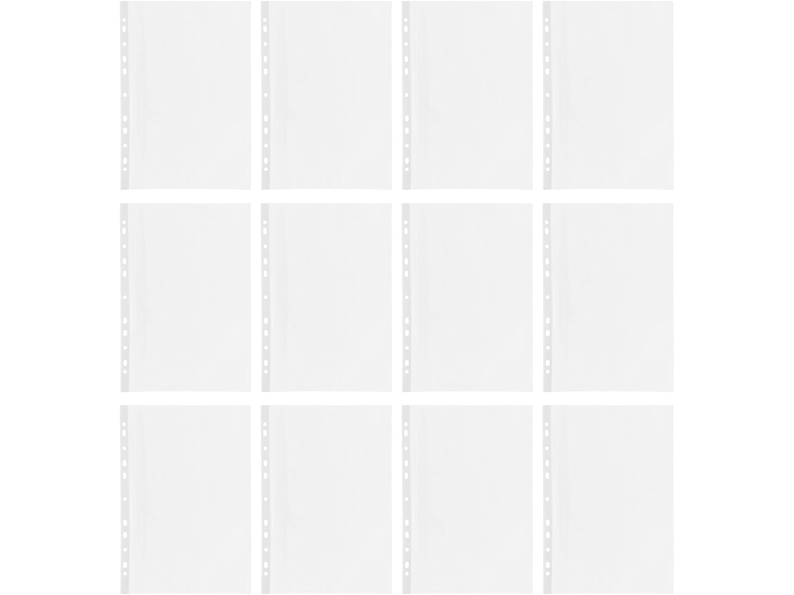 Bolsa Organizadora De Documentos Transparente, 100 Capas Plásticas Tamanho A4, 5, 5cm De Espessura, Ideal
