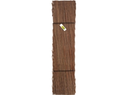 Celosía Extensible De Mimbre - Mejora Tu Jardín Con Estilo 1 X 2 M - Con Hoja Decorativa
