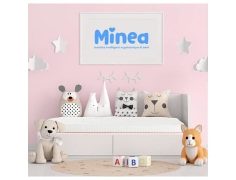 Colchão Infantil Minea Sweet Dreams Pink 90x200 Cm Espuma De Alta Densidade E Supermacio