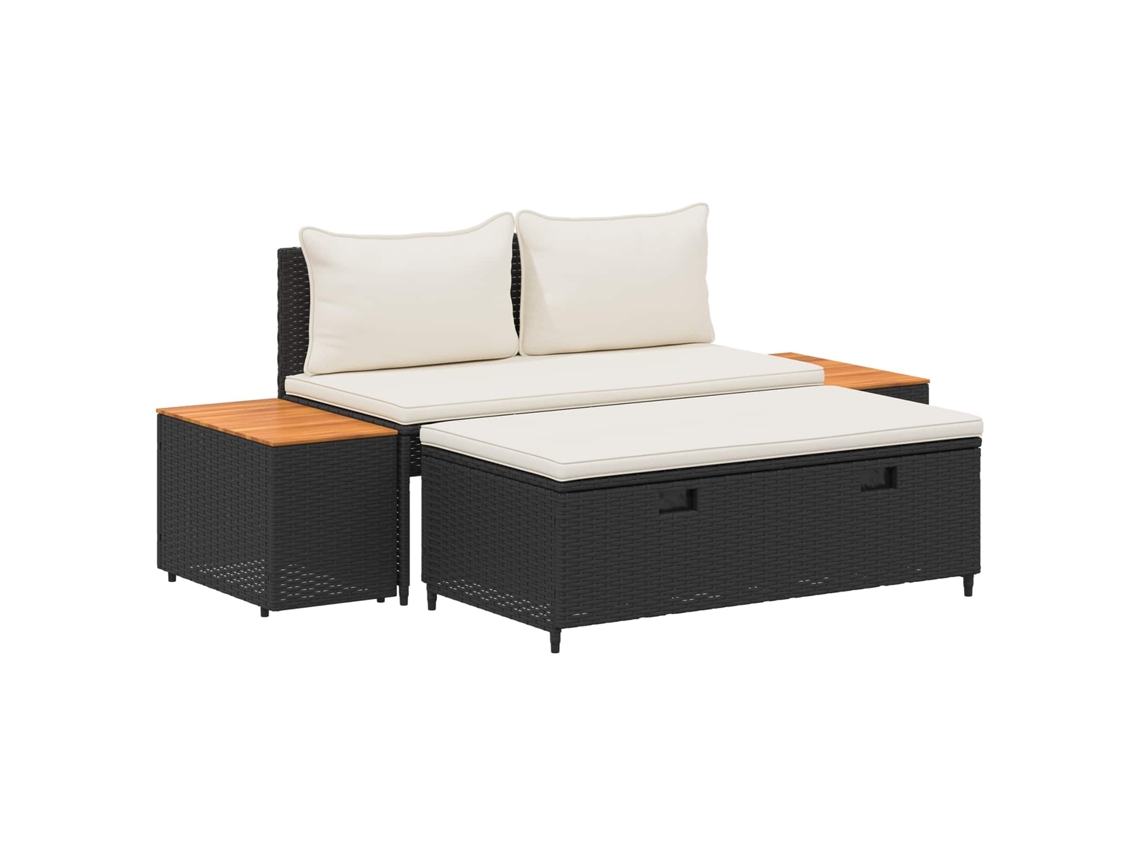 Maison Exclusive - Conjunto De Sofás Para Exterior 4 -seater 4 Unid. Retangular