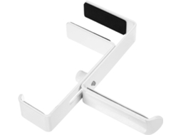 Suporte Ouvido Gamer E Auriculares Para Fones De Orfofe Em Metal Branco Com Clipe Ajustável