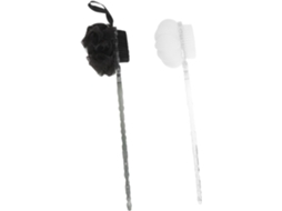 Conjunto De 2 Escovas Esfoliantes Para As Costas Alipis Com Cabo Ergonômico Bucha Vegetal Dupla Face Limpeza Profunda E