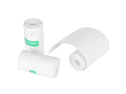 3 Peças De Papel Térmico Etiquetas Recibo Stickers Suministros De Impressão Branco