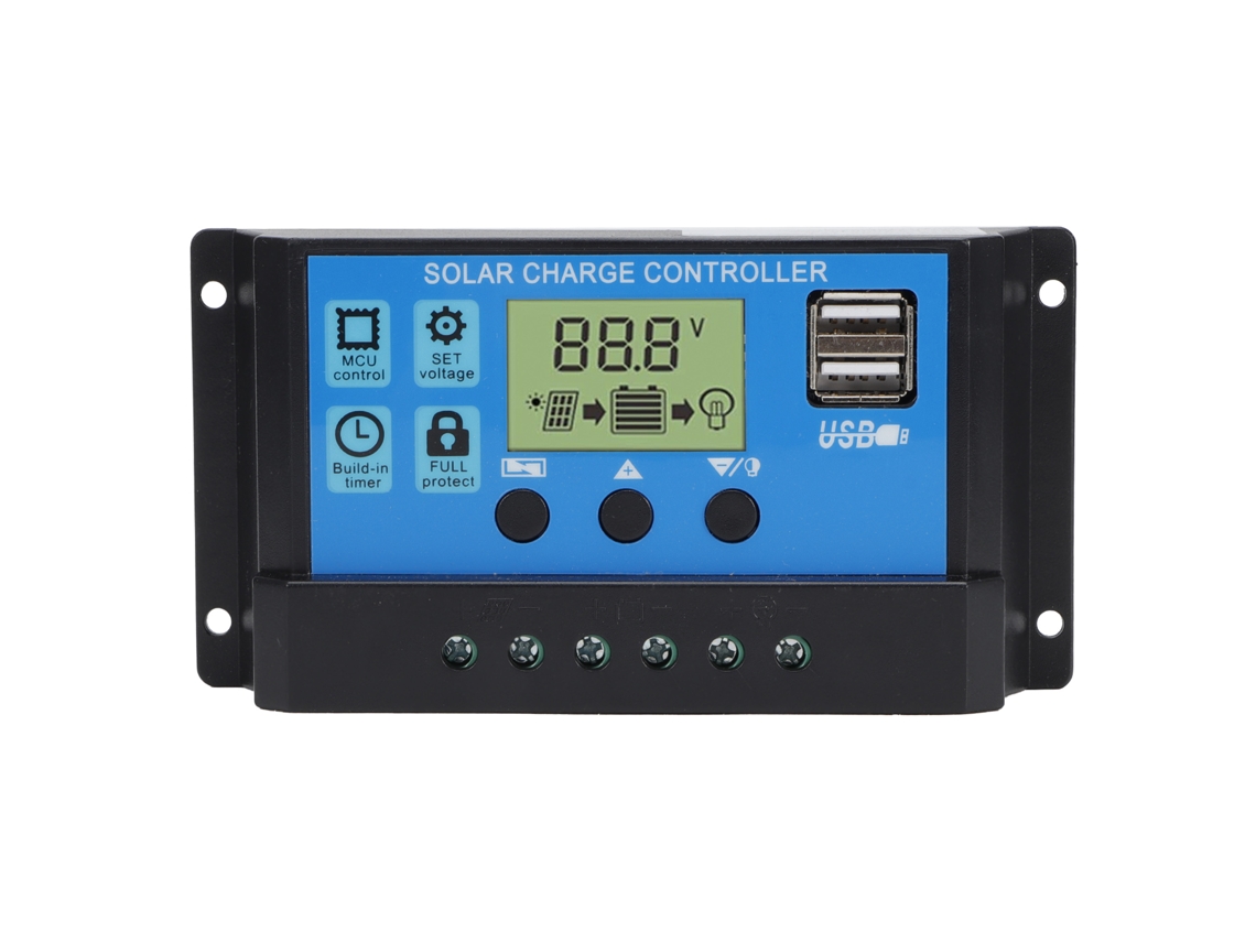 Primerox controlador Solar Offgrid Pwm 12v/24v 20a Mppt Regulador Bateria Painel Fotovoltaico