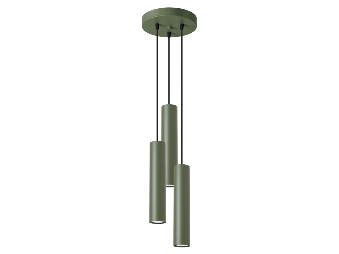 Sollux Sl.1487 Lámpara Colgante Lagos 3p Verde Oliva Verde Oliva