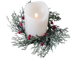 Coroas De Velas Para Decoração De Mesa Nas Festas De Inverno |