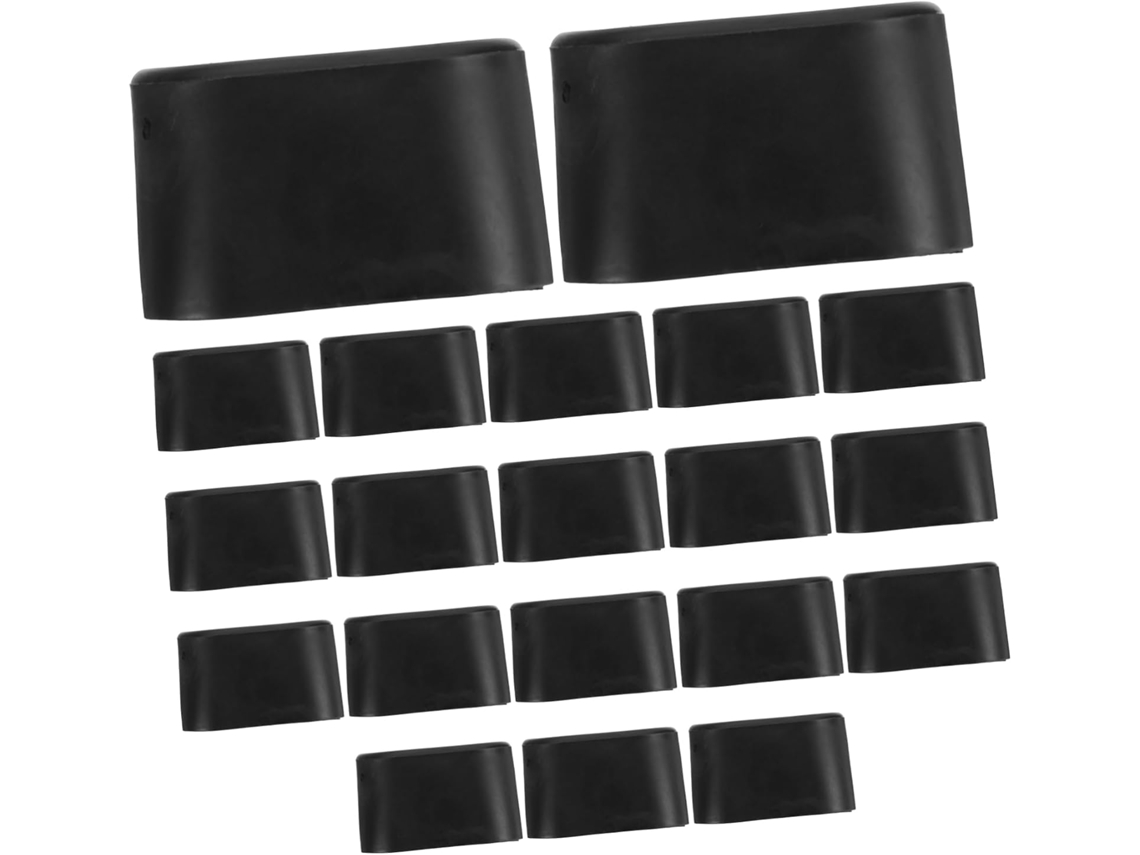 Uonlytech Conjunto De 20 Protetores Ovais Pvc Para Pés Cadeira, Antiderrapantes, Ideais Para Pisos De Madeira Fácil