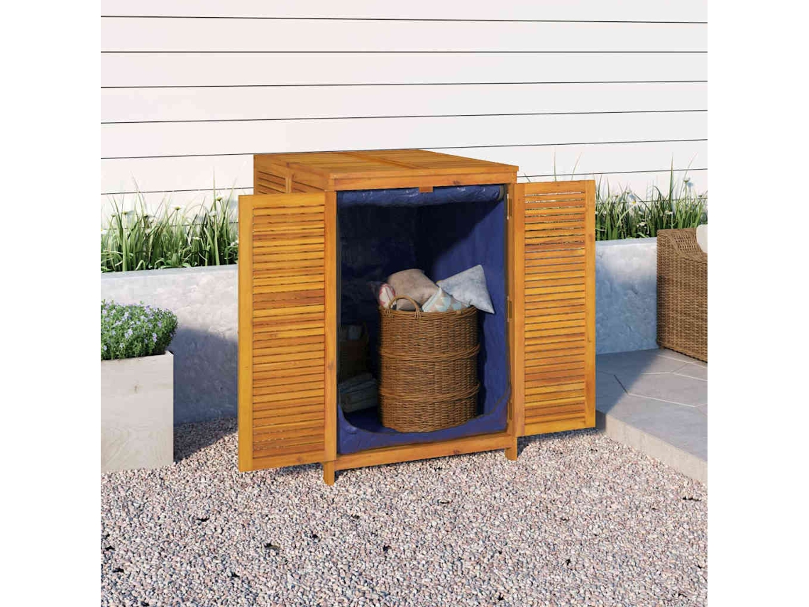 Vidaxl Caixa De Arrumação Para Jardim 70x87x104 Cm Acácia Maciça