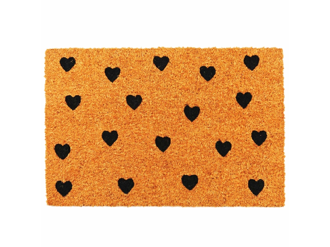 Tapete De Coco Com Estampa E Base Pvc Antiderrapante 60x40 Cm