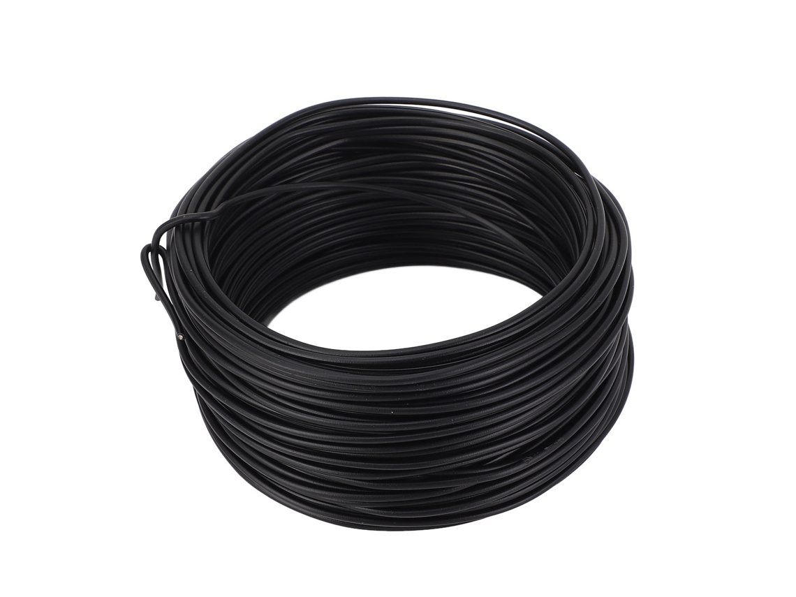 Alambre De Acero Galvanizado 1.2mm 28m Para Atar Cable, Corte Y Doble, Negro, Industria Telecomunicaciones