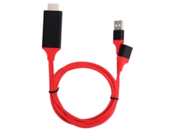 Cabo USB para HDMI 1080p Type C para Celular Android e iOS
