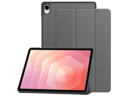 Capa Para Tablet Lurelia, Compatível Com Samsung Tab A 8.0 T290/t295 Modelo 2019, Cinza, Couro Sintético, Função Sono, Proteção Antiquedas