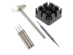 Kit De Ferramentas Para Remover Cinta De Relógio Portátil Com Martelo E Alicate Para Remover Pinos De Mola Preto