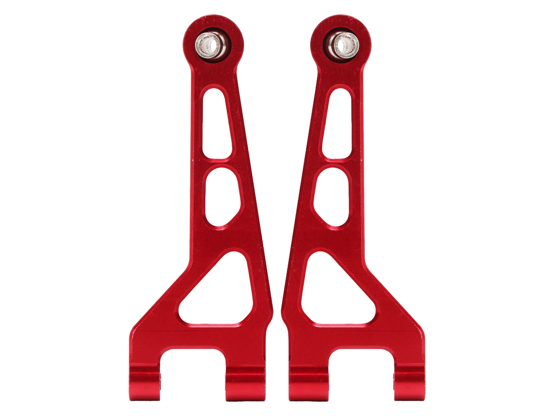 2 Peças De Braço Superior Dianteiro De Alumínio Para Carro Rc Mjx 1/16 Modelos 16208 16207 16210 Vermelho Peça De Reposição