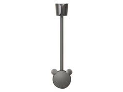 Suporte Multifuncional Para Secador De Cabelo, Com Rotação 360 ​​graus E Fixação Autoadesiva Na Parede, Cor Cinza.