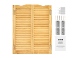Portas Giratórias De 805 X 28 X 1060 Mm Com Arco Superior, Cor Madeira Vevor