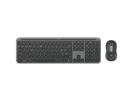 Teclado e Rato LOGITECH MK950 (Grafite - Aço - Bluetooth - Bluetooth - Qwerty espanhol)