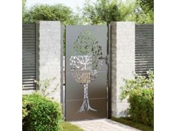 Vidaxl Portão De Jardim 110 X 180 Cm Preto Trancável