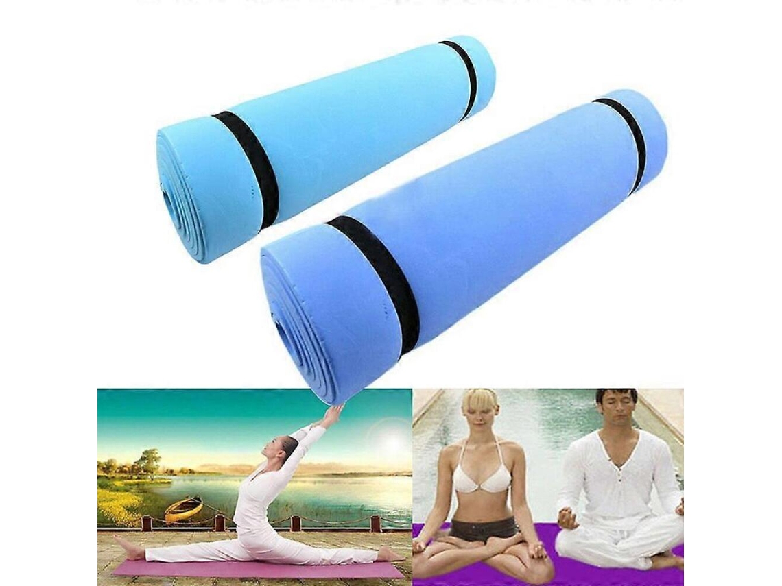 Conjunto 2 Blocos De Ioga Eva Com Alça Para Flexibilidade Postural