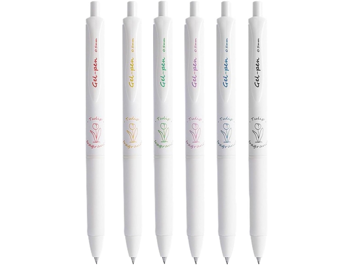 Conjunto De 6 Canetas Tinta Gel Decorativas Práticas Para Escrita,