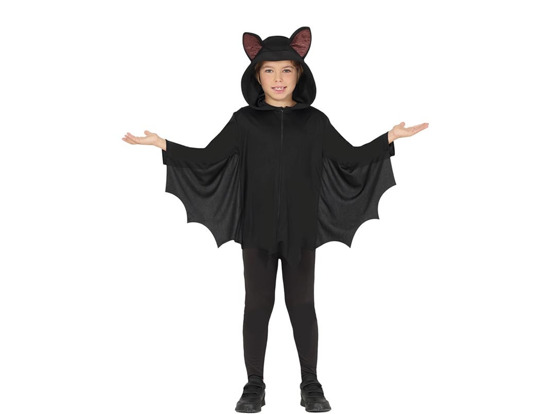 Fantasia de morcego ou poncho para criança
