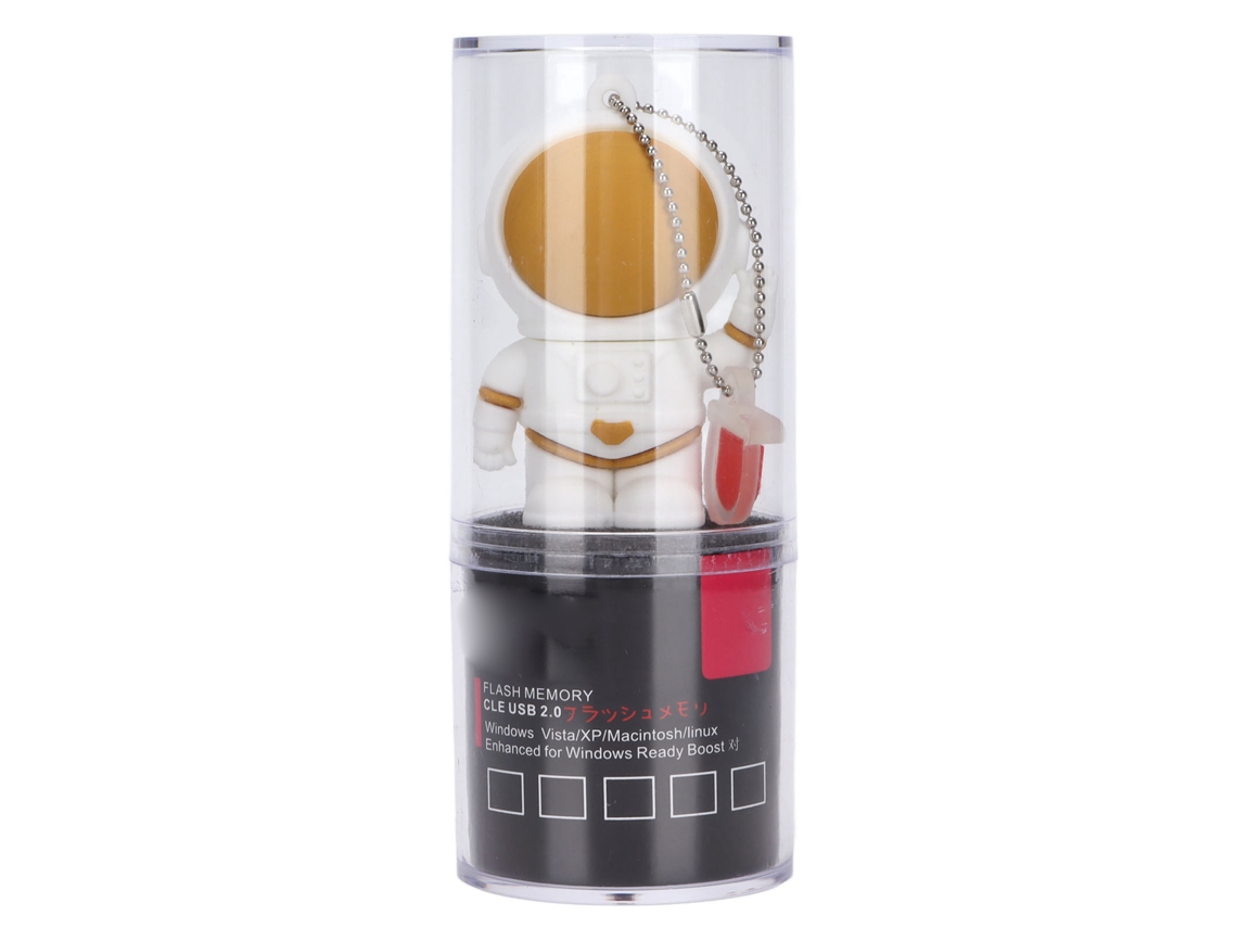Pen Drive Usb, Material Silicone, Design Astronauta, Alta Velocidade, Presente Personalizado.