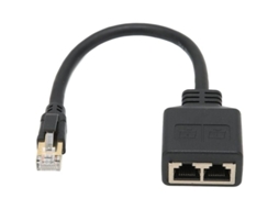 Adaptador Divisor Rj45, De Rede Ethernet Rj45 1 Para 2 Portas, Cabo Cat8 Escritório Doméstico-aquaforge