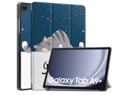 Capa Para Samsung Galaxy Tab A9 Plus X210/sm-x216/sm-x218 Gato Preguiçoso