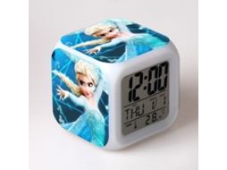 Damai Frozen Alarm Clock Colorful Night Light Small Alarm Clock Digital Alarm Clock Gift