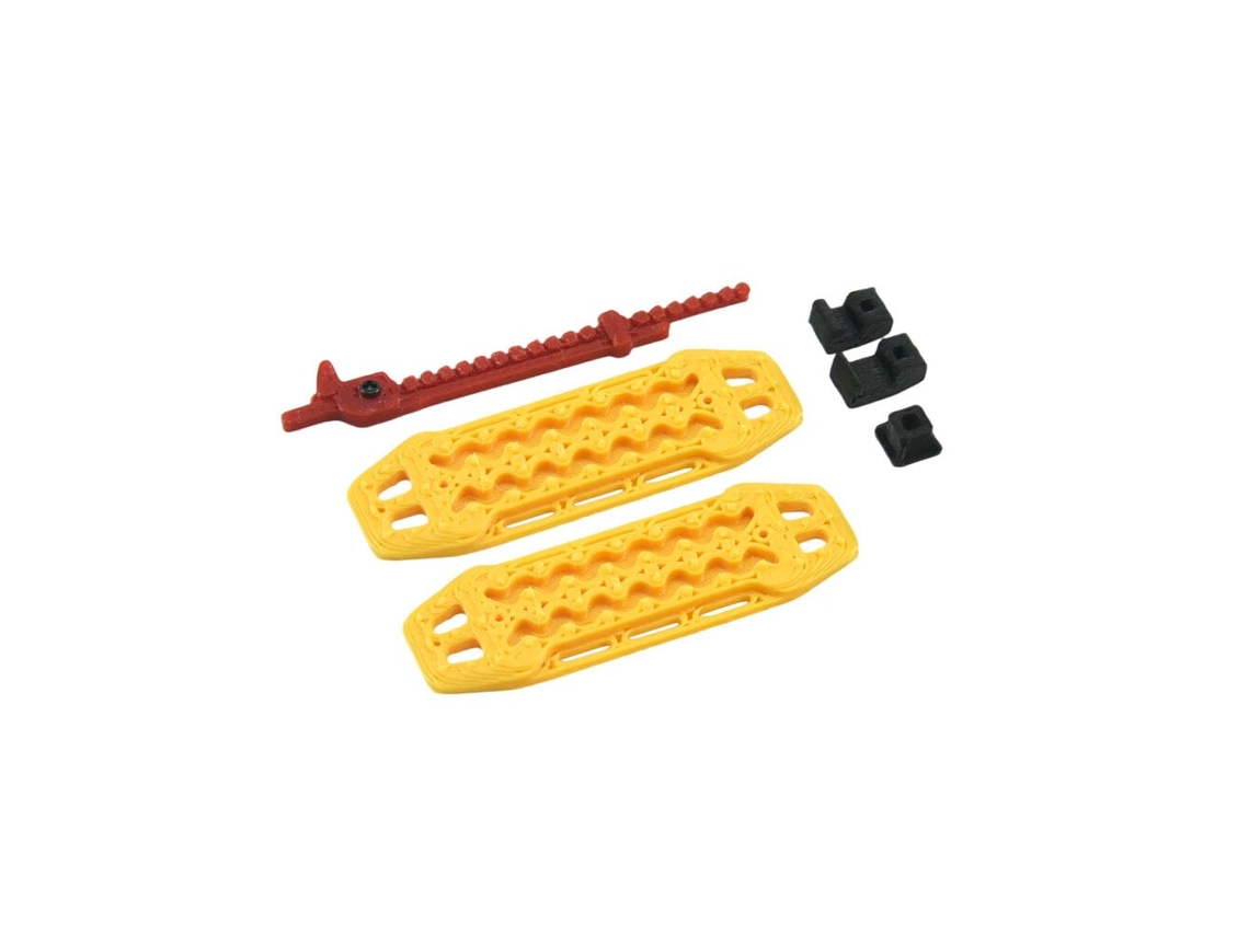 Conjunto Completo Peças Decorativas Modelos Carros Rc Teto Mala Eixo Pá Tanque Óleo Macaco Elevador Cilindro Gás Escada Placa Escape Axial Scx30 1/30