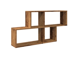 Wall Shelf, Wall Shelves Vidaxl Marrom Madeira Processada (n/a)