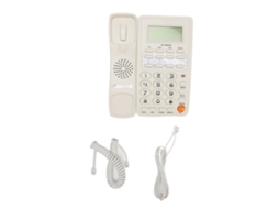 Telefone Fixo Sem Bateria LAXISCREED Branco